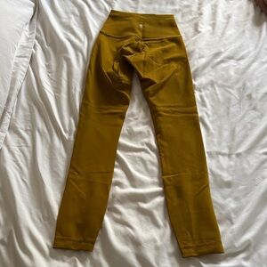 Lululemon High-Waist Mustard Yellow Leggings Size 0